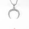 PD-ABN102ZBioM-V_-_Pendente_in_Argento_Luna__Zirconi_Bianco_Medio_Catena_Veneziana_1