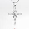 PD-ABR102ZBi-V_-_Pendente_in_Argento_Croce__Infinito_con_Zirconi_Zirconi_Bianco_Catena_Veneziana_1