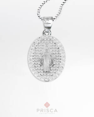 PD-ABR103PCBioM-V_-_Pendente_in_Argento_Madonnina_Miracolosa__Cornice_Pave_Bianco_Medio_Catena_Veneziana_2