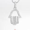 PD-ABS100ZBi-V_-_Pendente_in_Argento_Mano_di_Fatima__Zirconi_Bianco_Catena_Veneziana_1