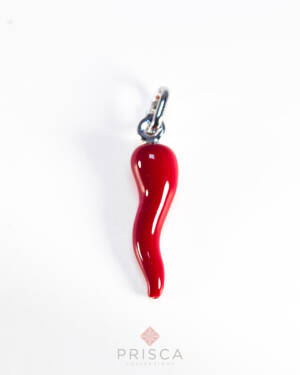 PD-ABS103RooP-V_-_Pendente_in_Argento_Corno_Portafortuna_Rosso_Piccolo_Catena_Veneziana_2