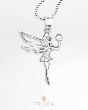 PD-ABS110ZBi-V_-_Pendente_in_Argento_Fata__Zirconi_Bianco_Catena_Veneziana_1