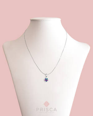 PR-ABN105ZMt-V_-_Parure_in_Argento_Fiore_5_petali_Zirconi_Multicolor_Catena_Veneziana_3