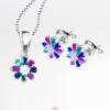 PR-ABN108ZMt-V_-_Parure_in_Argento_Fiore_8_petali_Zirconi_Multicolor_Catena_Veneziana_1