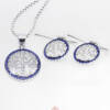 PR-ABS102PCBu-V_-_Parure_in_Argento_Albero_della_Vita__Cornice_Pave_Blu_Catena_Veneziana_1