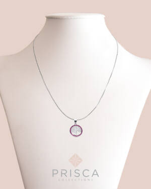 PR-ABS102PCMg-V_-_Parure_in_Argento_Albero_della_Vita__Cornice_Pave_Magenta_Catena_Veneziana_3