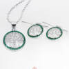 PR-ABS102PCVr-V_-_Parure_in_Argento_Albero_della_Vita__Cornice_Pave_Verde_Catena_Veneziana_1