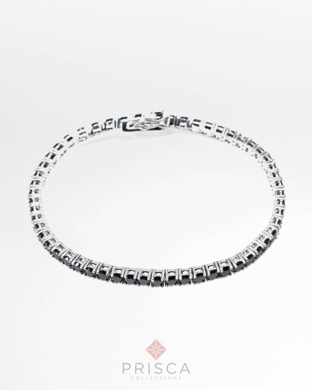 TN-ABZNe4Go3_-_Tennis_in_Argento_Zirconi_Nero_4_Griffe_3mm_1