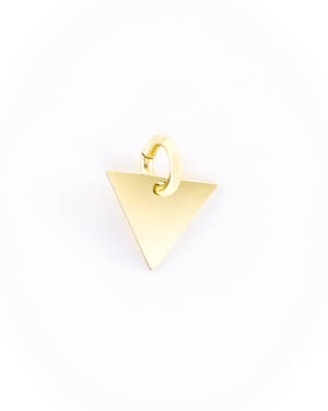 Pendente in Argento Placcato Oro Triangolo  Liscio Piccolo